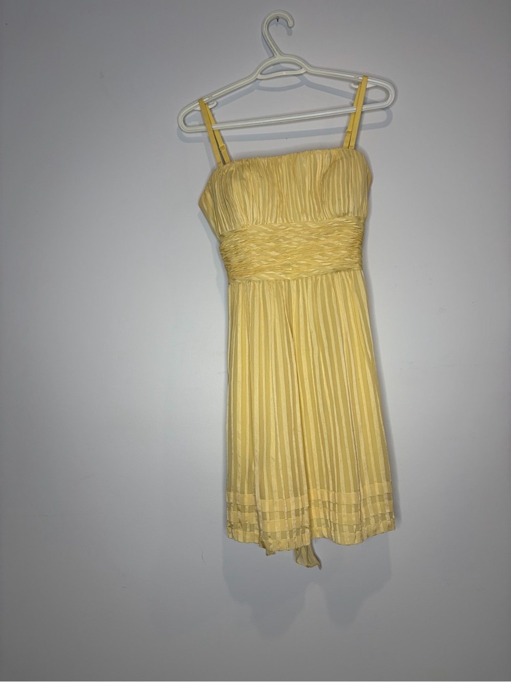 BCBGMaxAzria Butter Yellow Dress - Removable Straps